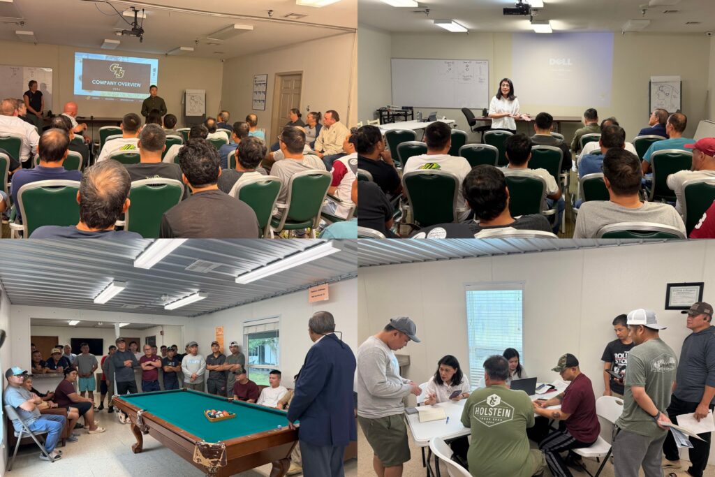 During the visit to the two worksites, Labor Attach&eacute; Saul De Vries, Welfare Officer Mae Codilla, and Consul Roberto Romero discussed essential government services, inspected worker facilities, and addressed individual concerns with Filipino workers.