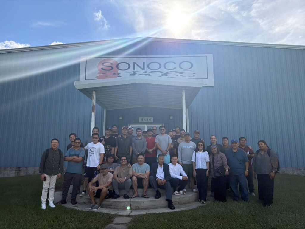 The MWO-OWWA WDC team and Consul Roberto Romero of the Philippine Consulate in New Orleans met with 62 Filipino workers at Grand Isle Shipyard and SONOCO in Galliano and Houma, Louisiana, on September 11, 2026.