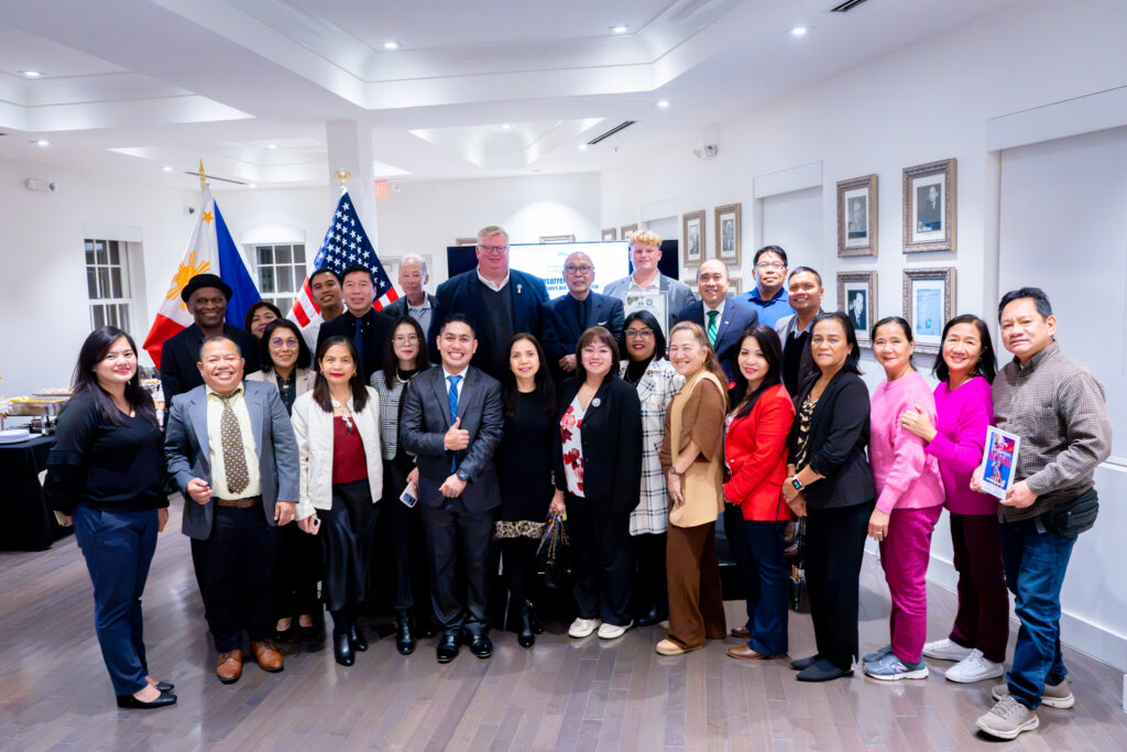 In celebration of Filipino American History Month, the Philippine Embassy in Washington, D.C., and the Migrant Workers Office (MWO) Washington, D.C., supported a private screening of the documentary film UNSURRENDERED 3: THE KOGA PAPERS AND CEBU GUERRILLAS, a historical documentary produced by Miguel “Lucky” Guillermo and Spyron AV Manila Productions. The film highlights the courage and resilience of Cebuano guerrillas during World War II and the discovery of the Koga Papers, a collection of top-secret Imperial Japanese Navy documents obtained by Filipino guerrillas that played a significant role in the Pacific War. The screening brought together members of the United Federations of Fil-Am Educators (UNIFFIED) and the Association of International Dynamic Educators (AIDE), Inc., to commemorate the bravery and sacrifices of Filipino resistance fighters and honor their contributions to history.