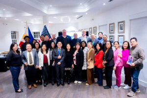 In celebration of Filipino American History Month, the Philippine Embassy in Washington, D.C., and the Migrant Workers Office (MWO) Washington, D.C., supported a private screening of the documentary film UNSURRENDERED 3: THE KOGA PAPERS AND CEBU GUERRILLAS, a historical documentary produced by Miguel “Lucky” Guillermo and Spyron AV Manila Productions. The film highlights the courage and resilience of Cebuano guerrillas during World War II and the discovery of the Koga Papers, a collection of top-secret Imperial Japanese Navy documents obtained by Filipino guerrillas that played a significant role in the Pacific War. The screening brought together members of the United Federations of Fil-Am Educators (UNIFFIED) and the Association of International Dynamic Educators (AIDE), Inc., to commemorate the bravery and sacrifices of Filipino resistance fighters and honor their contributions to history.