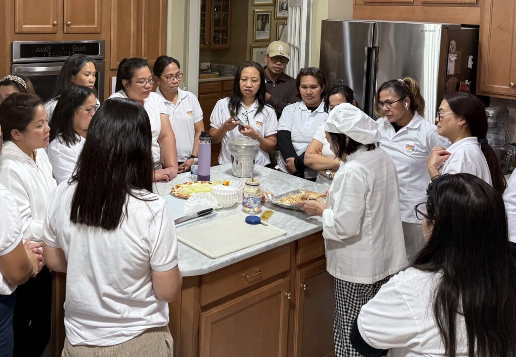 Chef Evelyn Bunoan shares her culinary expertise with OFPS members during the cooking class organized by MWO-OWWA and FACC on October 25, 2026.