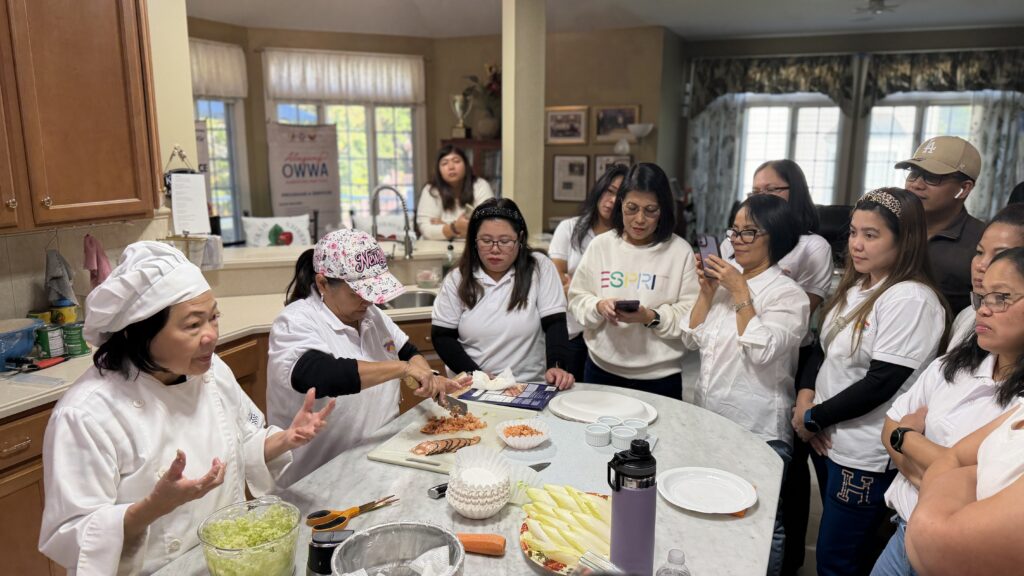 Chef Evelyn Bunoan shares her culinary expertise with OFPS members during the cooking class organized by MWO-OWWA and FACC on October 25, 2026.